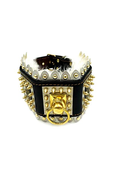 Tasma Market Siyah Özel Tasarım Yumuşak Dokulu Pirinç Döküm Köpek Tasması