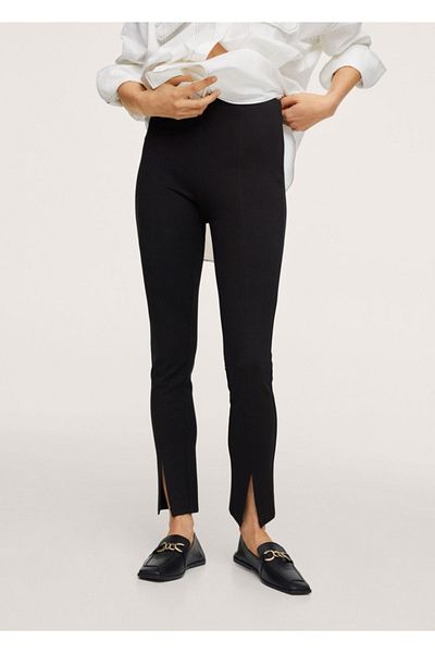 MANGO Woman Legs Slit Tights