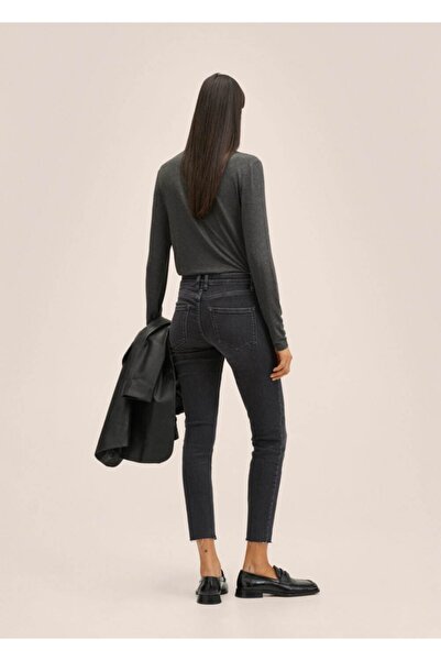 MANGO Woman Skinny Cropped Farmer