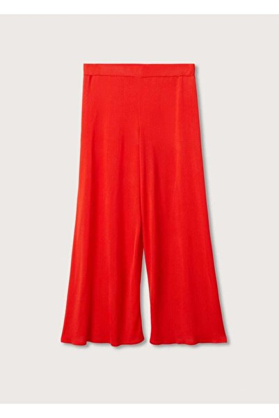 MANGO Woman Triko Wideleg Pantolon