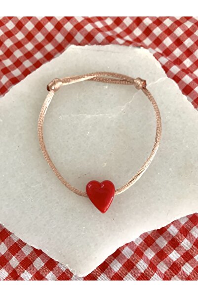 Red Glass Murano Heart Bracelet