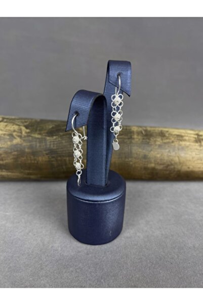 BEY SİLVER Telkari Gümüş Tek Pullu Gümüş Kadın Küpe