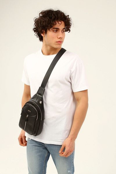 DERKON Genuine Leather Cross Chest Bag (bodybag)