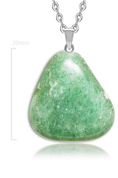 Tesbih Atölyesi Certified Raw Unprocessed Amorphous Natural Aventurine Stone Necklace