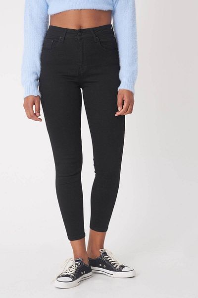 Livik Röhrenjeans Sehr enge Jeanshose mit farbechtem Stoff