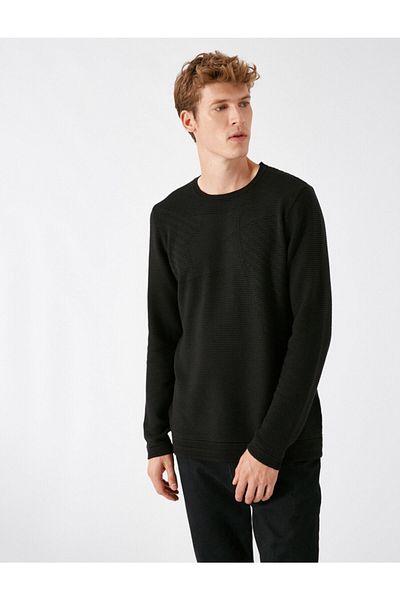 Koton Men's Black Sweater 1KAM94256OT