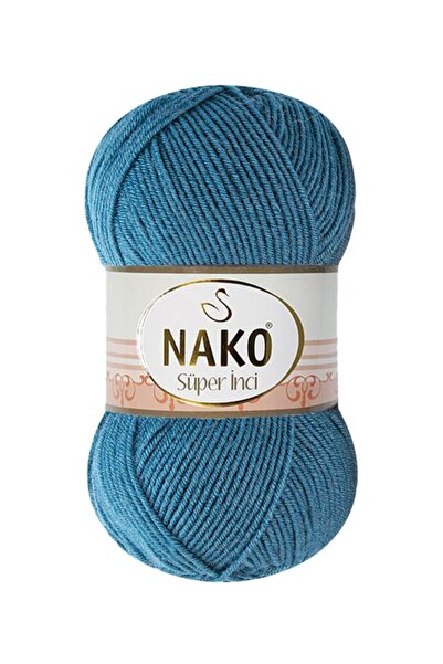 NAKO Σούπερ Πέρλα Πλεκτό Κλωστό 185 Φρουρά Μπλε