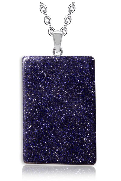 Tesbih Atölyesi Certified High Quality Natural Blue Star Stone Necklace