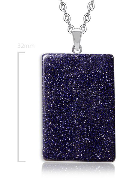 Tesbih Atölyesi Certified High Quality Natural Blue Star Stone Necklace