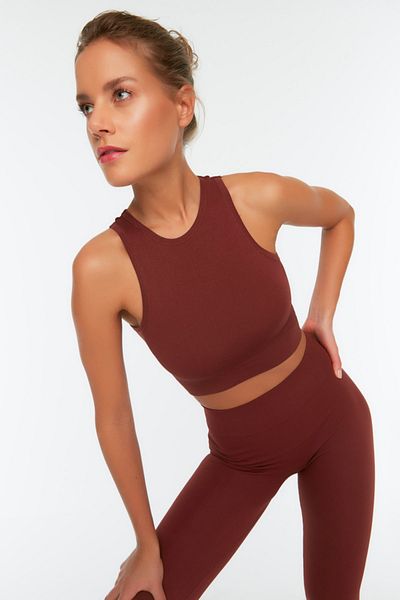 Trendyol Collection Sport-BH - Braun - Unifarben
