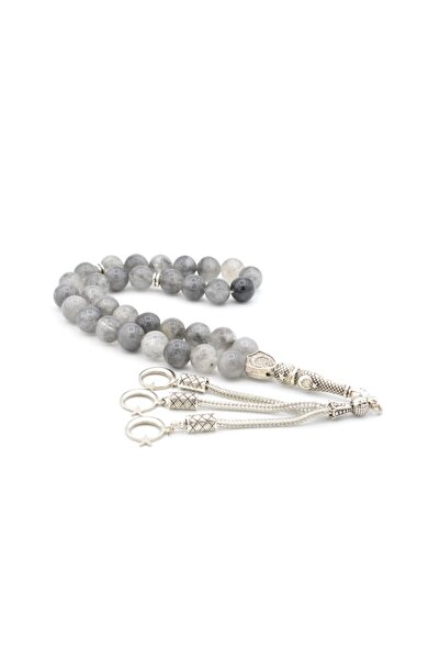 Murty99 Tasbih de cuarț înnorat natural autentic, dimensiune mare, calitate 1