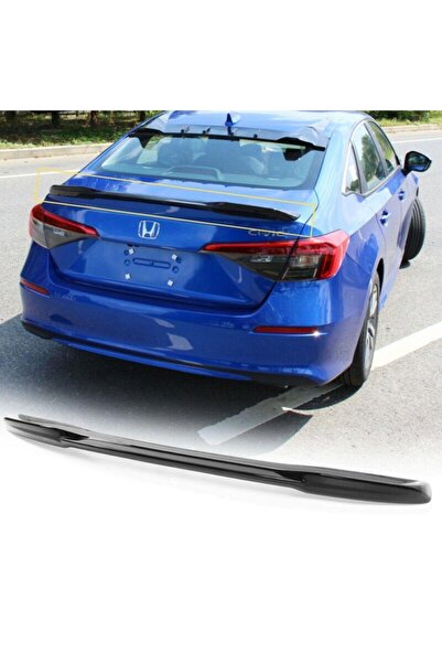 Carmind Honda Civic Bagaj Üstü Rs Spoiler Piano Black 2022-
