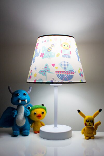 Vivido Abajur Baby Boy Erkek Çocuk Odası Abajur Komodin Üzeri Aydınlatma