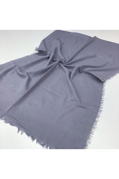 19V69 ITALIA Light Gray Cotton Shawl 75x200 Cm With Scarf Hanger And Gift Set