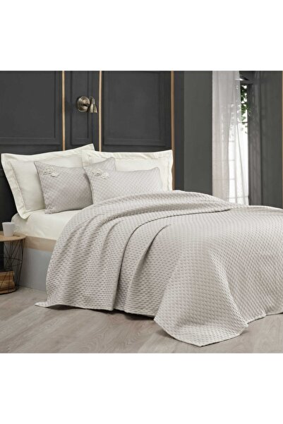 Sarev Belis Single Cotton Bedspread Beige 170x230 Cm