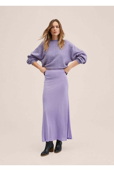 MANGO Woman Knitwear Flared Skirt