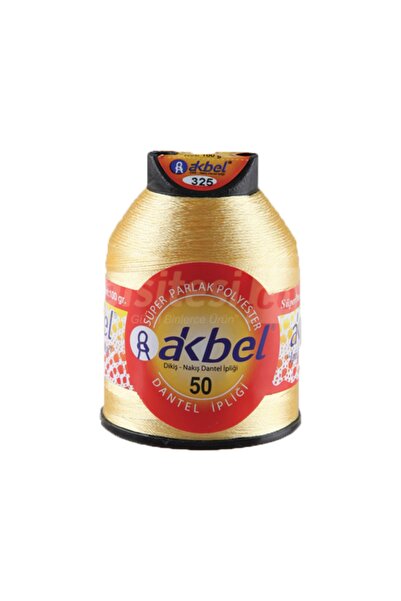 Akbel İplik Dantel, Oya Ve Panç Iplikleri - No 50 - 100 gr - 325 Sarı