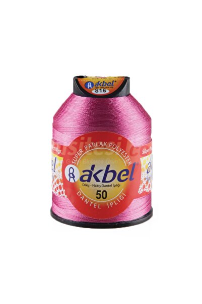 Akbel İplik Dantel, Oya Ve Panç Iplikleri - No 50 - 100 gr - 816 Fuşya