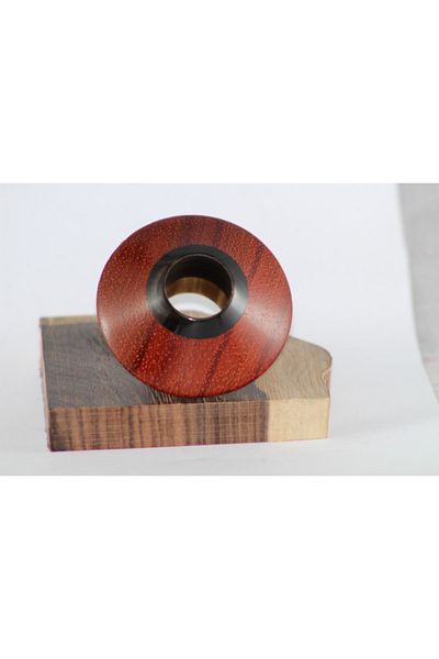 elif ney - Buffalo Horn Inlaid with Blood Tree Başpare