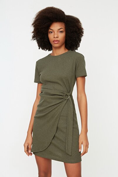 Trendyol Collection Dress - Khaki - Wrapover
