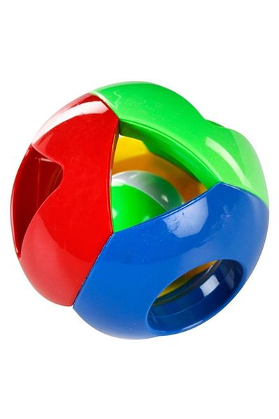 CanEm Cute Rattle Toy Ball - Cnm02 (Assorted Color, 1 Piece)