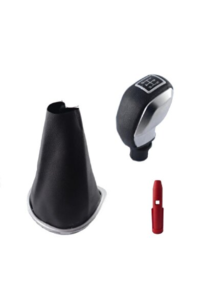 Moda Garage Clio 3 Krom Çerçeve Vites Körüğü Ve Gri Kapaklı Spor Vites Topuzu