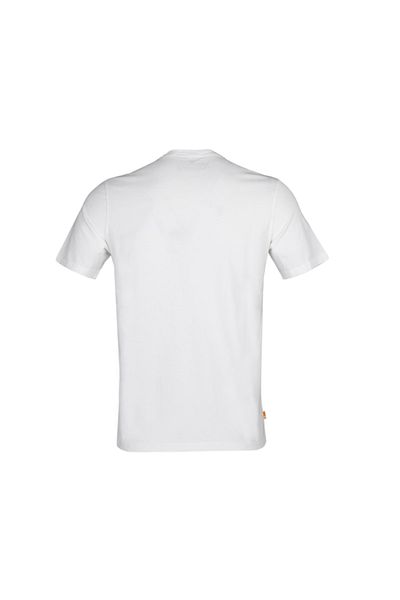 Timberland Ανδρικό casual μπλουζάκι Ss Branded Linear Tb0a26u11001 Λευκό