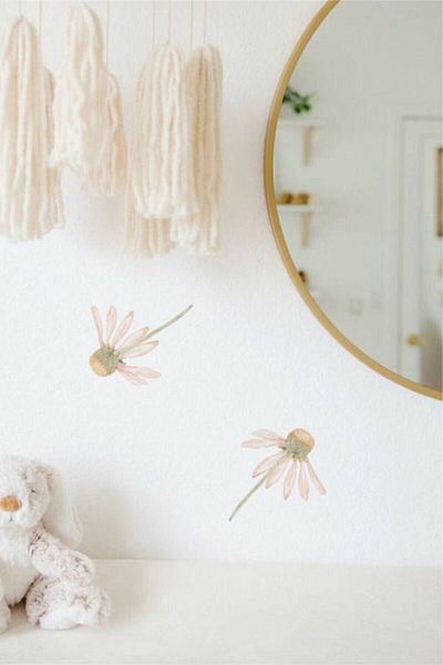 ENGINPRINT Flying Daisy Wall Sticker 72 Pieces