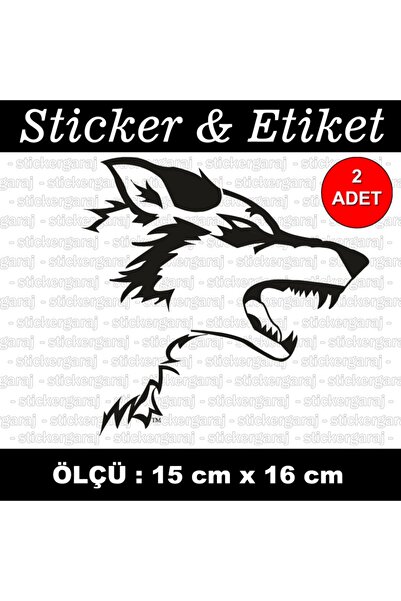 auto ملصق عدواني لأسنان الذئب - ملصق متوافق مع الكمبيوتر المحمول الزجاجي لخوذ...