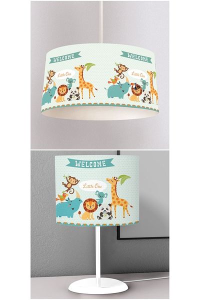 instababyrooms Children's Room Digital Printed Pendant Chandelier and Desktop Lampshade Chandelier Model 057