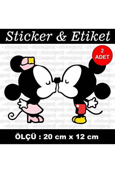 auto ملصق Girl Boy Mouse Kiss - ملصق متوافق مع الكمبيوتر المحمول على خوذة درا...