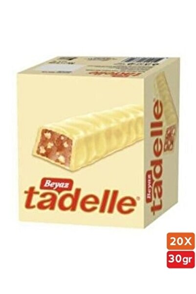 Tadelle Beyaz Çikolata Kaplı Fındık Dolgulu Sütlü Çikolata 30 G X 20 Adet