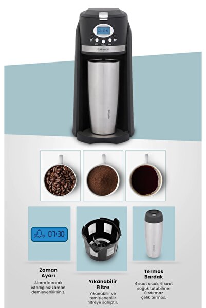 GOLDMASTER Pg-3233 Progrinder Öğütücülü Filtre Kahve Makinesi