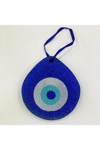 Nikah Şekeri Market Nazar Boncuğu Strafor Köpükten Yapışkanlı 14x15cm Lacivert 2 Adet