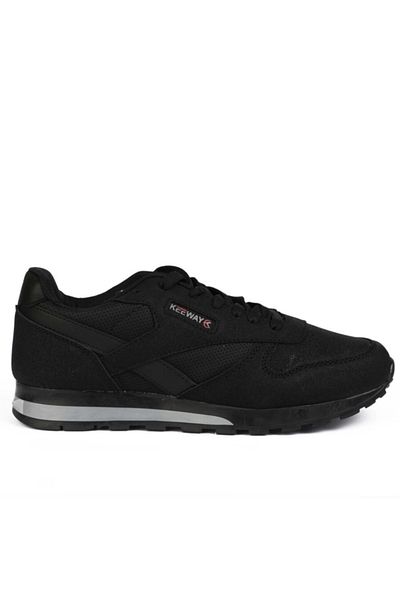 RUNSTEP Ανδρικά γυναικεία μαύρα καπνιστά αθλητικά παπούτσια με κορδόνια με κορδόνια