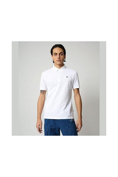 Napapijri Tricou polo alb pentru bărbați Napapijri Eolanos 3