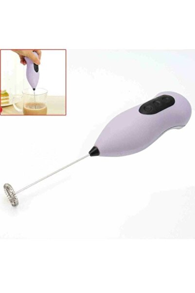KfcHome Pilli Mini Mixer Kahve Süt Köpürtücü Karıştırıcı Cappucino Mikser
