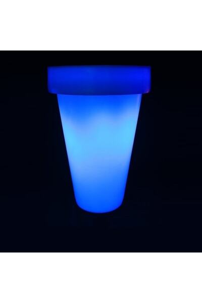 Led Işıklı Konik Saksı 90*60*90h (ŞARJLI)