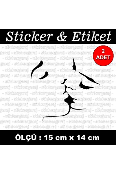 auto ملصق قبلة قبلة للنساء والرجال - ملصق متوافق مع خوذة الدراجة النارية والز...