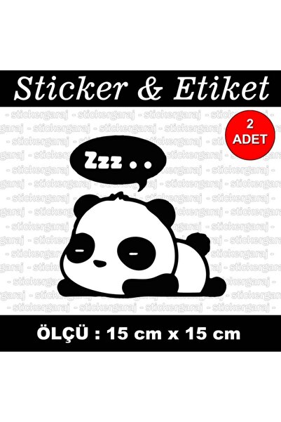 auto ملصق Sleepy Panda Zzz - ملصق متوافق مع الكمبيوتر المحمول الزجاجي لخوذة ا...