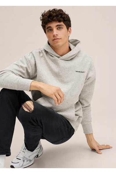 Mango Teen Λεπτομερές Skinny Jean παντελόνι με σκίσιμο