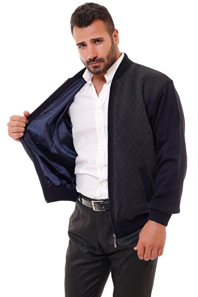 K KARBEY Ατσάλινο πλεκτό ανδρικό πλεκτό παλτό oversize