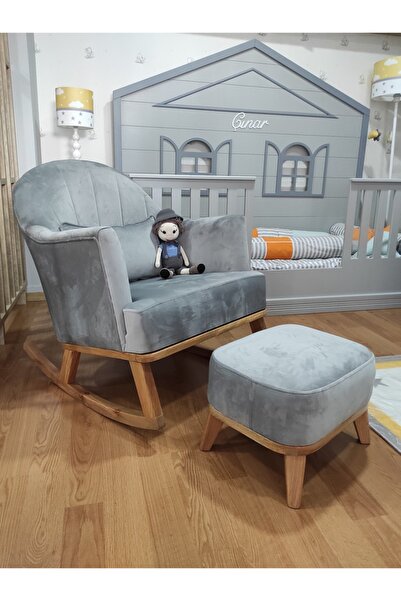 Nossakids Emzirme Koltuğu Sallanan Koltuk Tv Koltuğu ( Dora Ahşap )