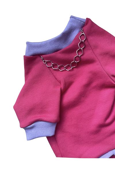Barneystore Cat Dog Pink Necklace Sweat (Pink Necklace)