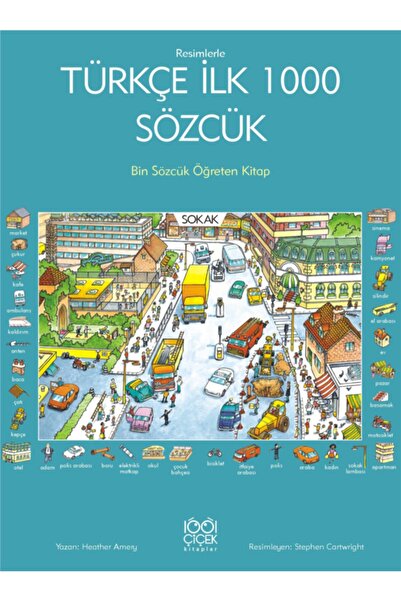 1001 Çiçek Kitaplar Resimlerle Türkçe Ilk 1000 Sözcük