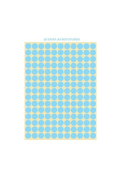 Tanex Dot Label Blue A4 Form 1650 Pieces