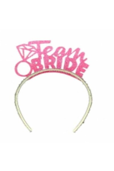 DÜVENCİ TİCARET Coroană Eva cu sclipici roz - Echipa Miresei