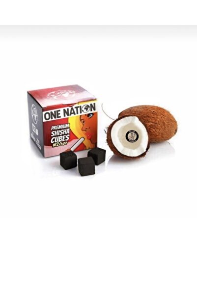NARGİLE DÜNYASI One Nation 26’er Orjinal Hindistan Cevizli Nargile Kömürü 1 K...