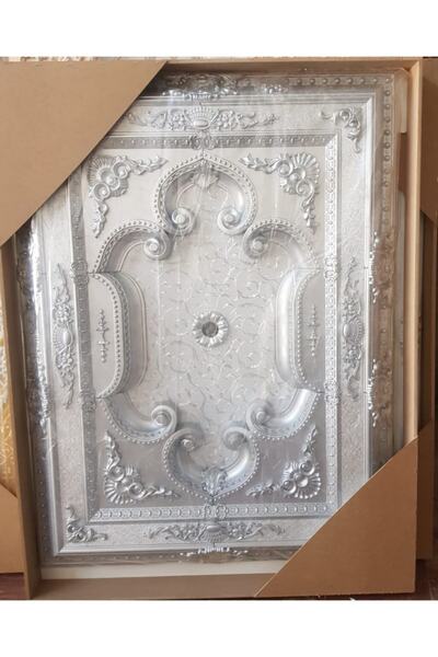 Genel Markalar Decogold 90*120 Cm Gümüş Saray Tavan Göbek