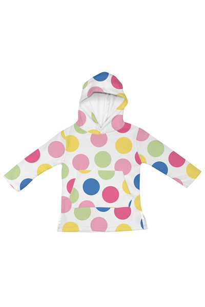 iplay 6-12 Months, One Size, Organic Velvet Sea Hooded Towel Hoddie